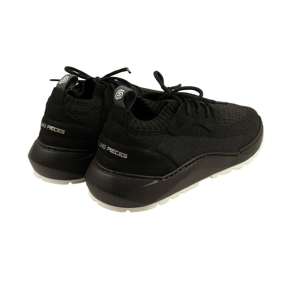 Black Knit Speed Arch Runner Sneakers