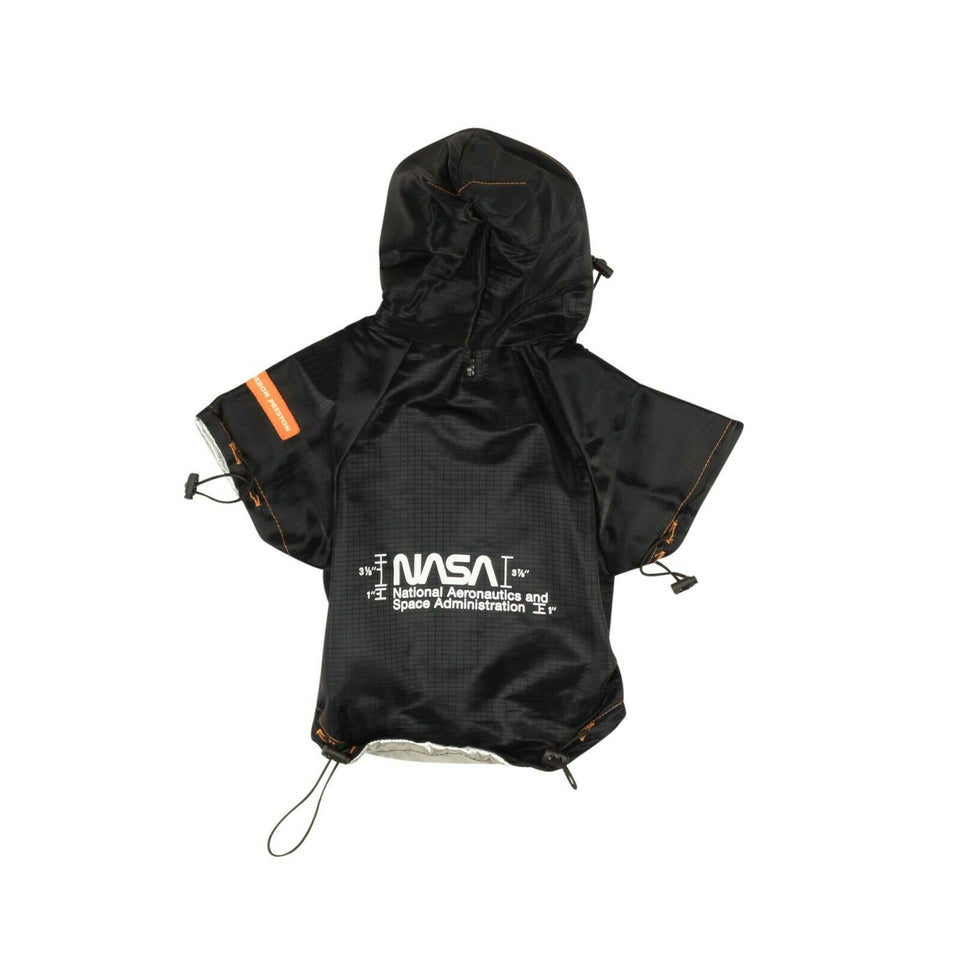 Black NASA Dog Raincoat