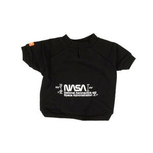 Black NASA Dog Crewneck T-Shirt