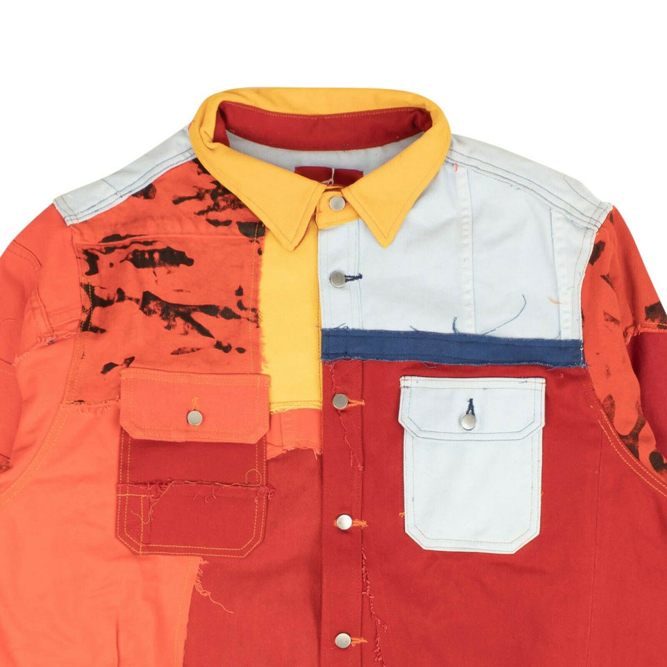 Multicolor Reworked Work Button Down Shirt