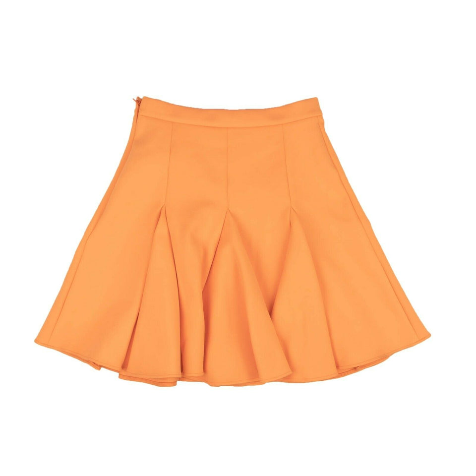 Orange Scuba Skater Skirt