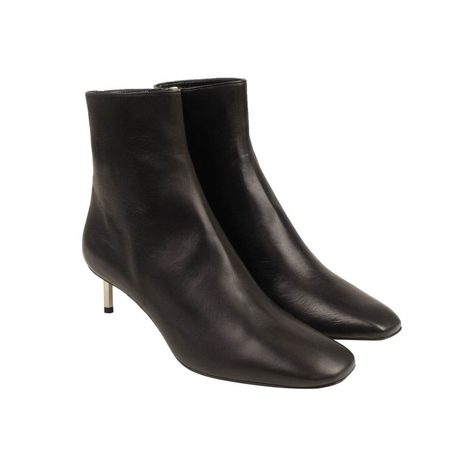 Black Nappa Allen Ankle Boots