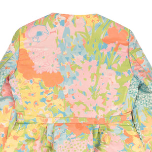 Multi Spring Floral Evening Long Jacket