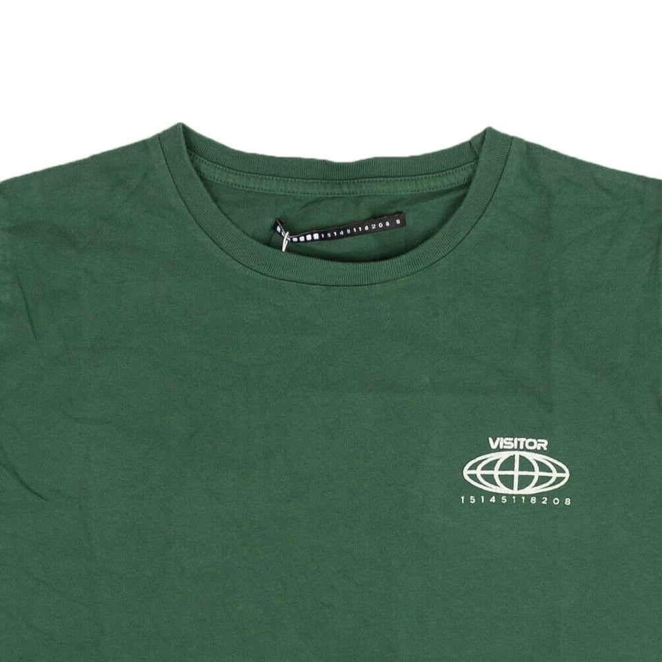 Green Short Sleeve Cropped Logo T-Shirt