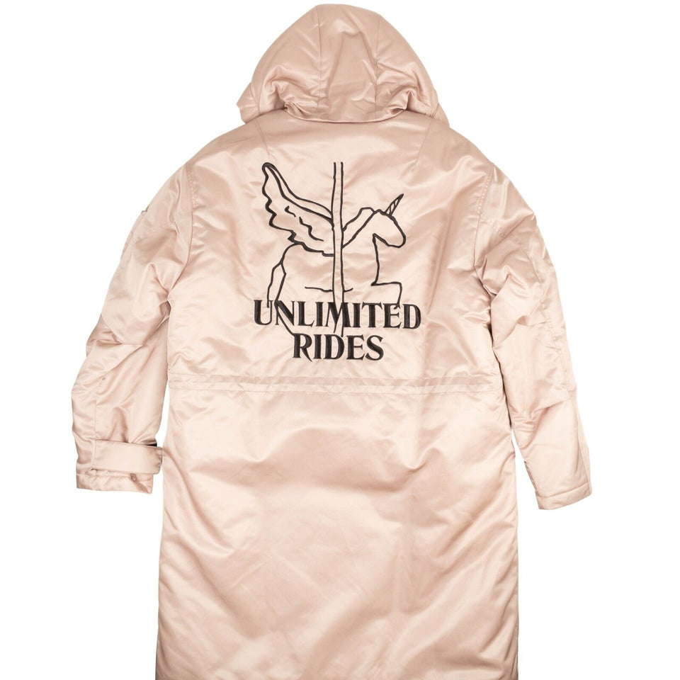 Dust Pink 'Unlimited Rides' Parka Coat