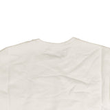 White Crewneck Sleeveless Sweatshirt Vest