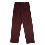 Burgundy Oversized Suit Pants