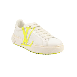 White Neon Yellow Time Out Sneakers