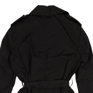 Black Nylon Trench Coat