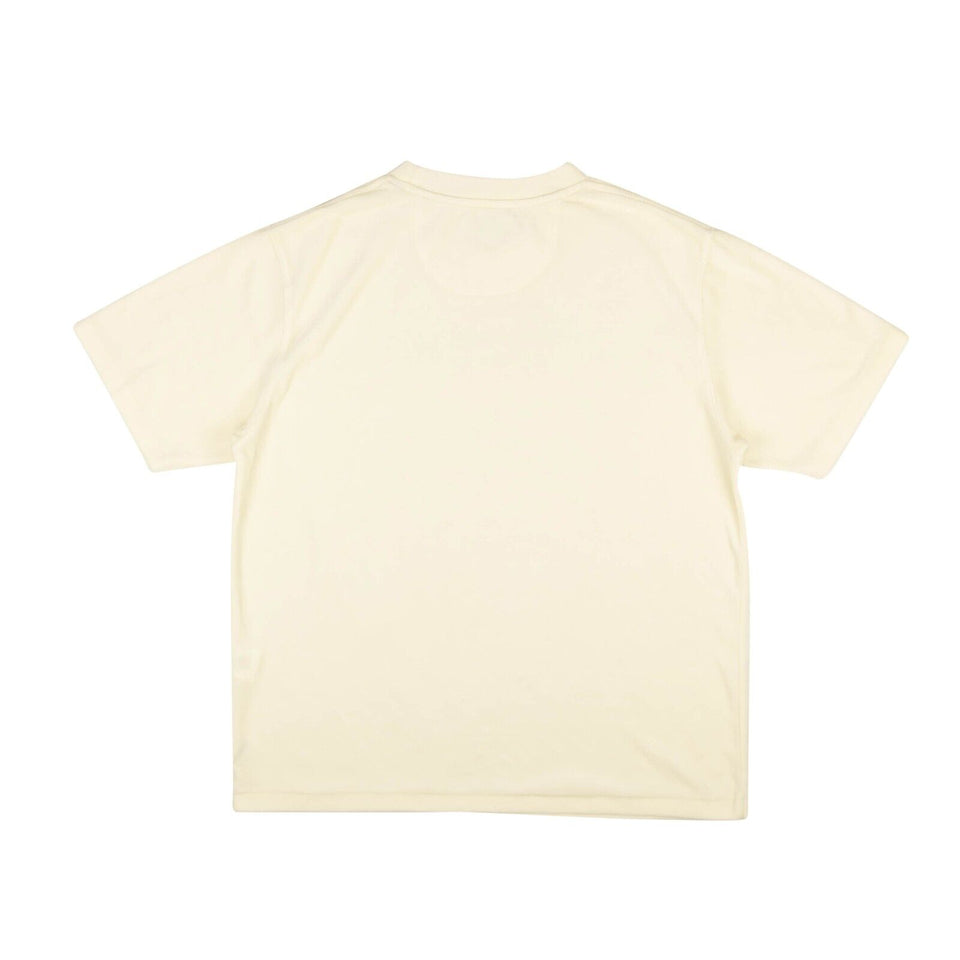 Ivory White Velour Short Sleeve T-Shirt