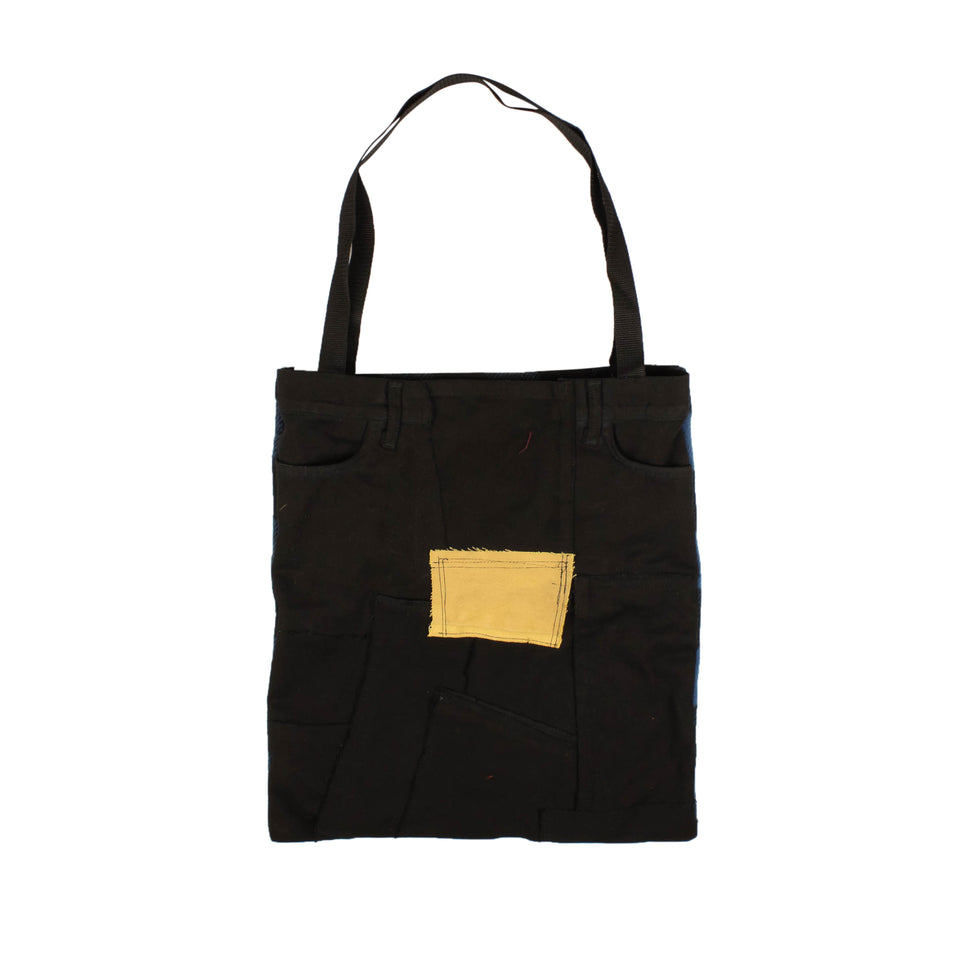 424 On Fairfax Tote Bag - Black/Yellow