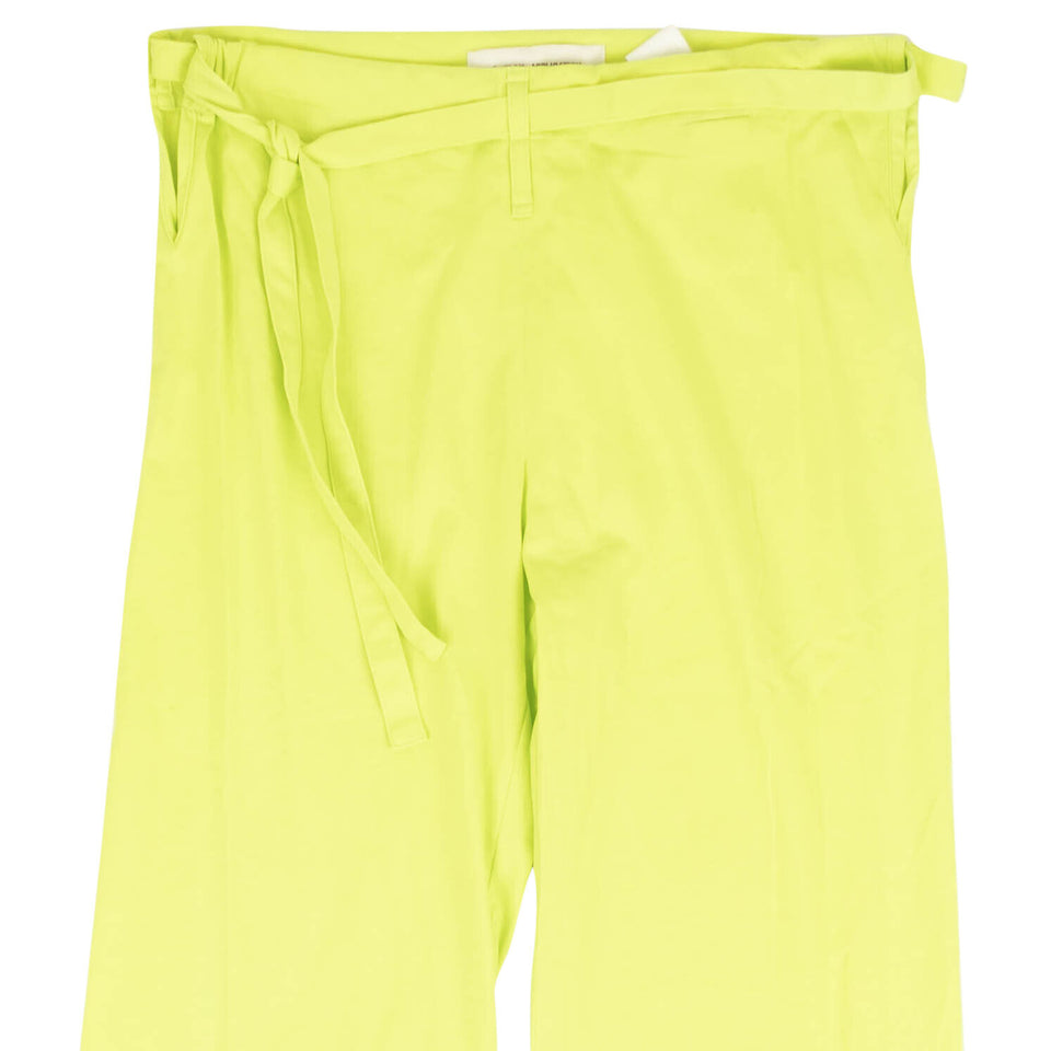 Neon Yellow Green Jersey Judo Pants