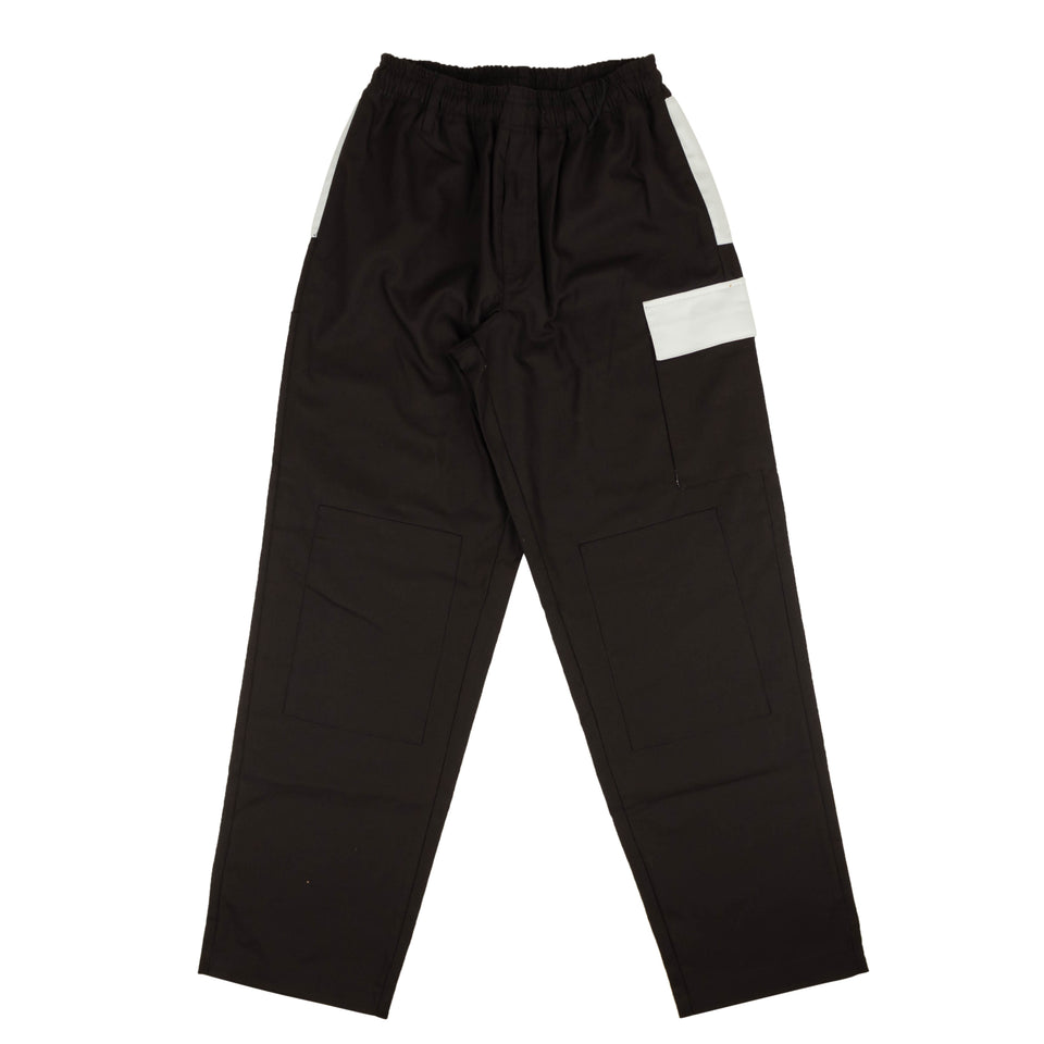 Black Contrast Combat Pocket Pants