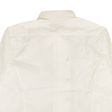 White Snap Long Sleeve Button Down Shirt