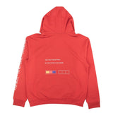 Red Multi Graphic Pullover Hoodie