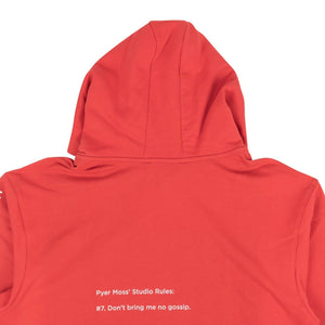 Red Multi Graphic Pullover Hoodie