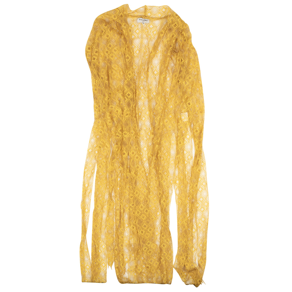 Ocre Gold Lace Robe