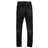 Black Distressed MX1 Bandana Skinny Jeans