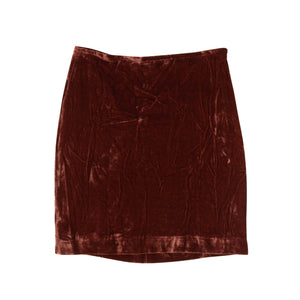 Brick Red Velour Swift Skirt