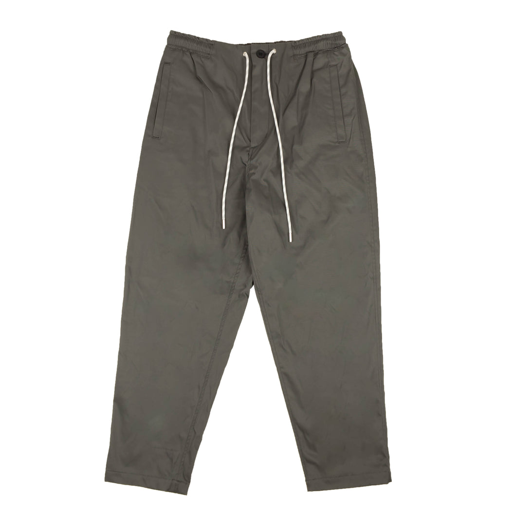 Charcoal Grey Nylon Stretch Easy Trousers