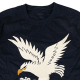 Organic Cotton Eagle Woven Track Top - Navy Blue