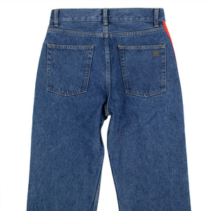 Denim Rainbow Stripe Medium Wash Jeans - Blue