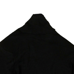 Women's Black Cashmere Distressed Details Sweater