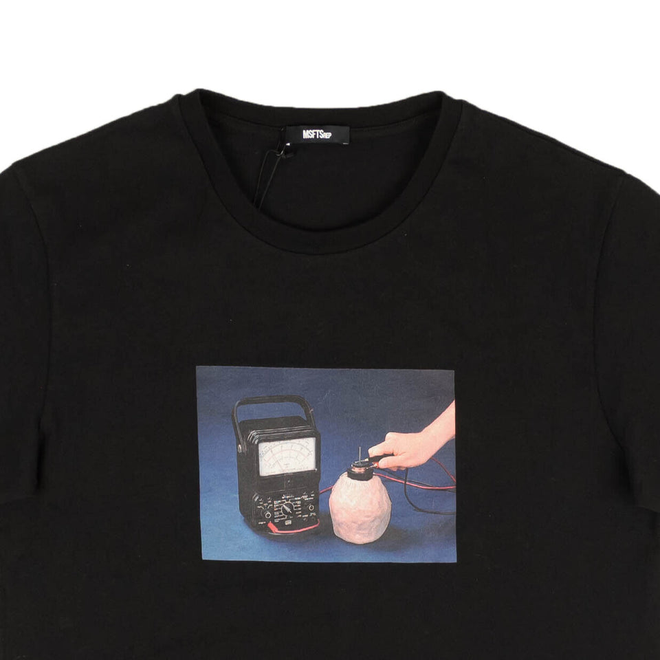 Black Battery Graphic Short Sleeve T-Shirt