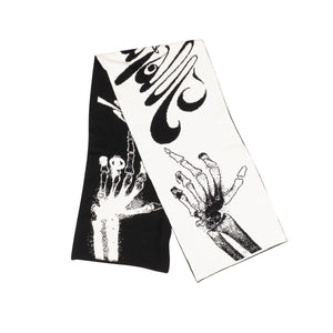Black And White Middle Fingers Scarf