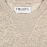 Beige Crew Yak Wool Pullover Sweater