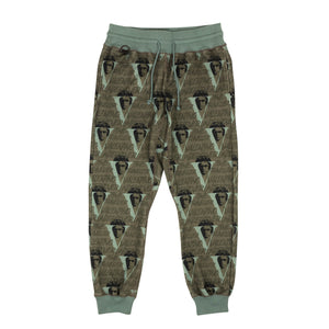 Brown And Green Valentino Sweatpants