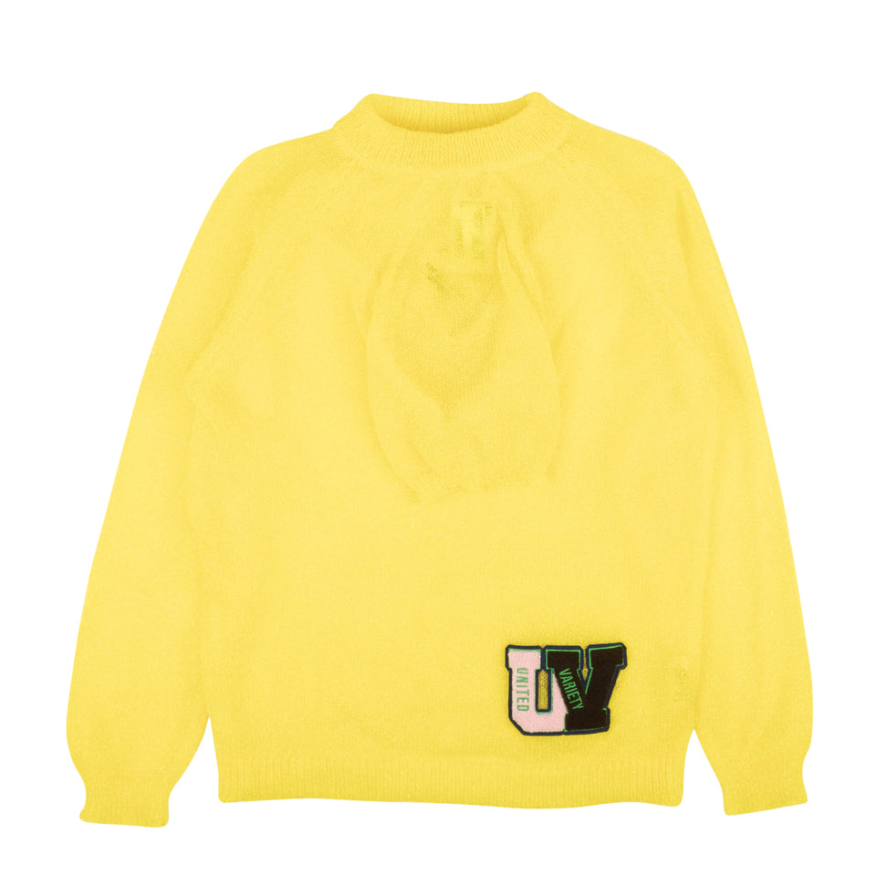 Yellow Glitter 4 Arm Sweater