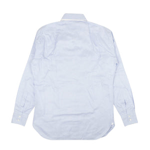 Light Blue And White Houndstooth Dress Shirt