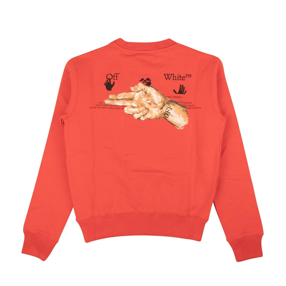 Fiery Red And Nude Pascal Crewneck