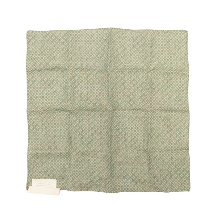 Green Clover Print Pocket Square