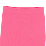 Neon Pink Ribbed Miniskirt