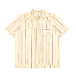 Pale Yellow Tobacco Havana Short Sleeve Shirt