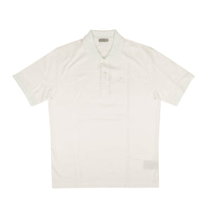 X Peter Doig White Short Sleeve Polo Shirt