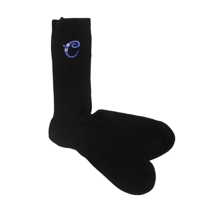 X Kenny Scharf Black Logo Socks