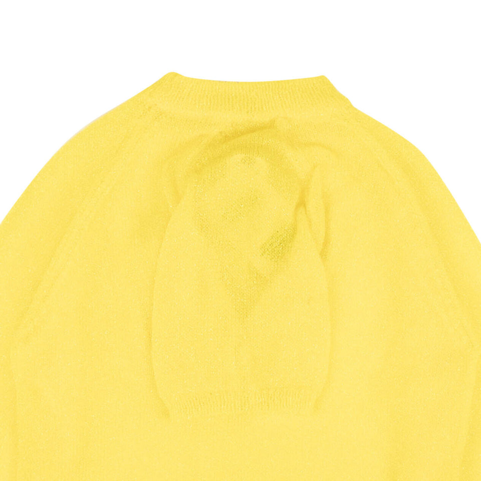 Yellow Glitter 4 Arm Sweater