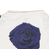 White And Blue Rose Short Sleeve T-Shirt