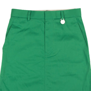 Green Straight Pencil Skirt
