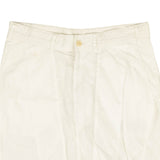 White Lightweight Dropped Crotch Harem Shorts