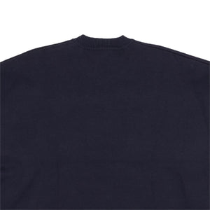 Navy Blue Sun Logo Collegiate Sweater