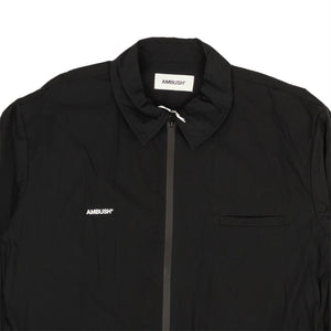 Black Zip Pocket Shirt Jacket