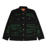 Black Dytic Embroidered Denim Jacket