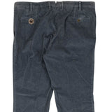 Blue Slim Fit Sretch Corduroy Pants