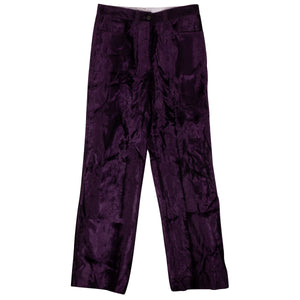Purple Crushed Velvet Pennan Pants