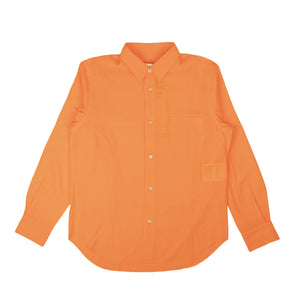 Neon Orange Trandparent Long Sleeve Shirt