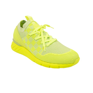 Neon Yellow Fastlane Lace Up Sneakers
